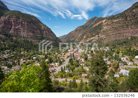 Ouray, a mountain town in Southwest Colorado, United States 132036246