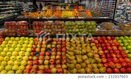 海外超市市場水果 132037603