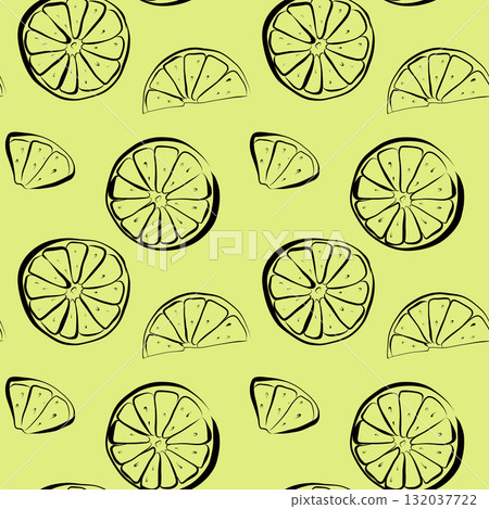 Day of the Dead. Line art illustration of a Mexican festival. Seamless pattern. 132037722