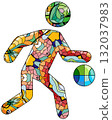 Basketball decorative icon. Olympic sport 132037983