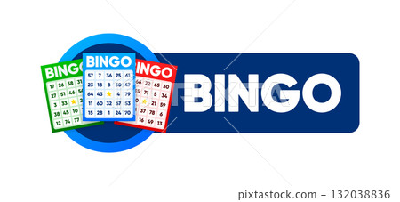 Lottery tickets. Lotto bingo cards with numbers, keno gambling. Colorful betting sheets with lucky numbers. Gaming industry and casino advertising. Vector Illustration. Lottery tickets. Lotto bingo cards with numbers, keno gambling. Colorful betting sheets with lucky numbers. Gaming industry and casino advertising. Vector Illustration. 132038836