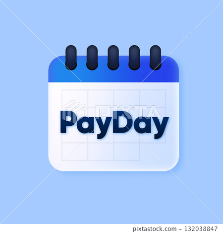 Pay Day. Payment calendar. Monthly subscription payment. Tax day. Monthly payment , regular payments online. Vector illustration. Pay Day. Payment calendar. Monthly subscription payment. Tax day. Monthly payment , regular payments online. Vector illustration. 132038847
