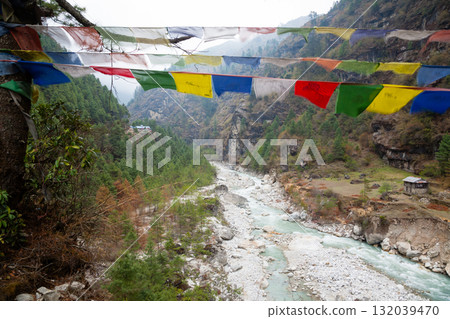 Dudh Koshi river along EBC trek, Nepal Dudh Koshi river along EBC trek, Nepal 132039470