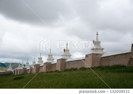 Erdene Zuu monastery view, Mongolia landmark 132039531