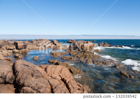 Galicia coastline summer landscape, Costa da Morte, Spain 132039542