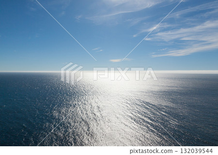 Cape Finisterre shoreline landscape, Galicia, Spain 132039544