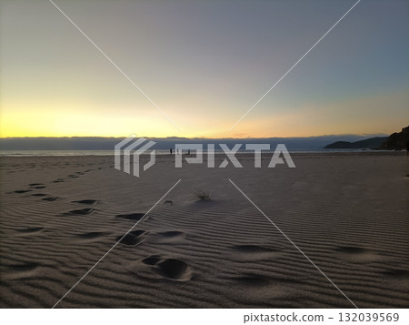 Galician beach landscape, Galicia, Spain. Do Rostro beach. 132039569