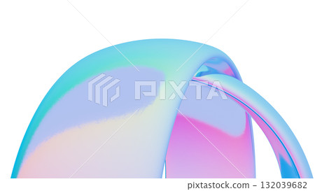 Iridescent Abstract Curves 132039682