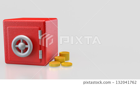 The Safe deposit box for Earn or Business concept 3d Rendering. 132041762