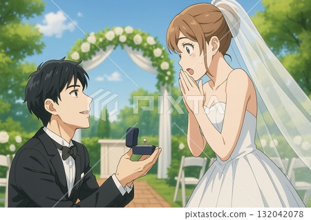 感人的求婚：新郎獻上戒指，新娘感動落淚的那一刻 132042078