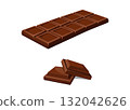 Chocolate bar icon stock illustration 132042626