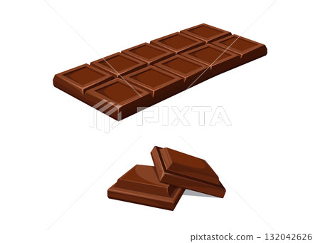 Chocolate bar icon stock illustration 132042626