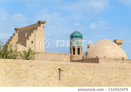 Beautiful scenery of Khiva, a UNESCO World Heritage site in Uzbekistan 132042979