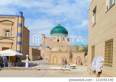 Beautiful scenery of Khiva-Ichan Kala, a UNESCO World Heritage Site in Uzbekistan Beautiful scenery of Khiva-Ichan Kala, a UNESCO World Heritage Site in Uzbekistan 132043146