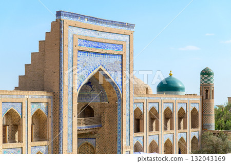 烏茲別克被聯合國教科文組織列為世界遺產的希瓦伊昌卡拉的美麗風景 烏茲別克被聯合國教科文組織列為世界遺產的希瓦伊昌卡拉的美麗風景 132043169