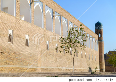 Beautiful scenery of Khiva-Ichan Kala, a UNESCO World Heritage Site in Uzbekistan 132043216