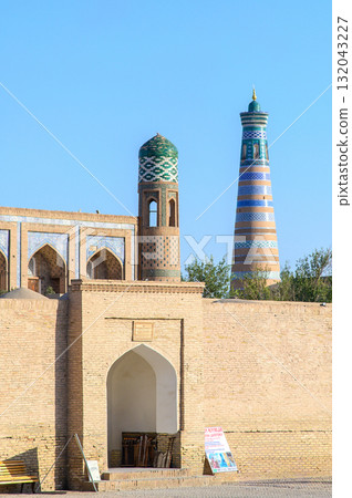 Beautiful scenery of Khiva-Ichan Kala, a UNESCO World Heritage Site in Uzbekistan Beautiful scenery of Khiva-Ichan Kala, a UNESCO World Heritage Site in Uzbekistan 132043227
