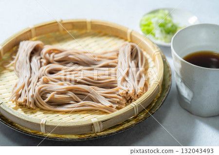 [Food Ingredients] Togakushi soba noodles served on a colander [Nagano Prefecture] 132043493