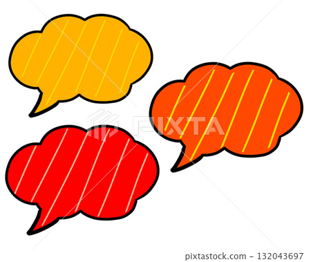 語音氣泡條紋簡單 語音氣泡條紋簡單 132043697