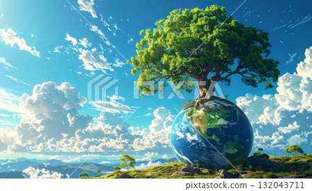 綠色地球－人工智慧生成的材料 132043711