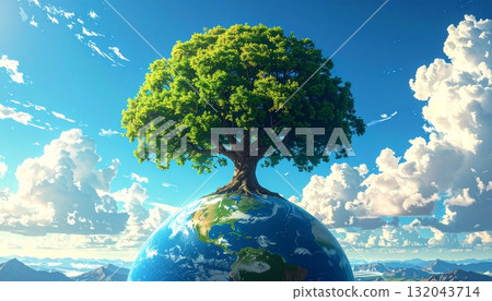 綠色地球－人工智慧生成的材料 132043714