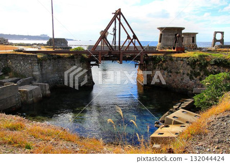 Remains of the World Heritage Site "Sado Island Gold Mine"... [Oma Port] 132044424