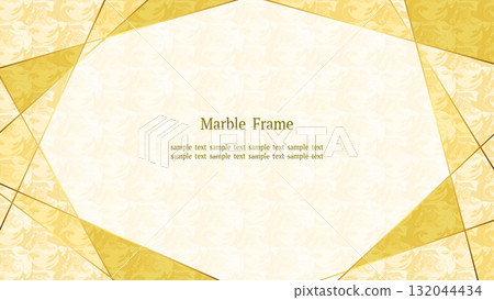 Elegant marble frame (gold) 16:9 wide size Elegant marble frame (gold) 16:9 wide size 132044434