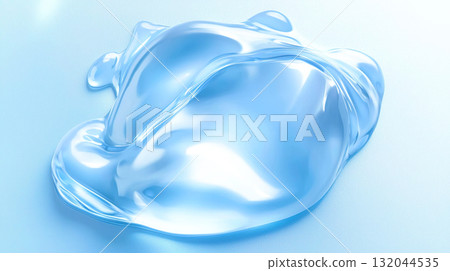 Fresh light blue gel texture 132044535