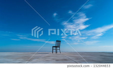 融入無限空間的構圖，象徵自我對話與反省的照片 132044653