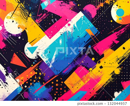 An abstract colorful grunge background with circle pattern illustrates water bubble art and a rainbow sky light design vector illustration decoration An abstract colorful grunge background with circle pattern illustrates water bubble art and a rainbow sky light design vector illustration decoration 132044937
