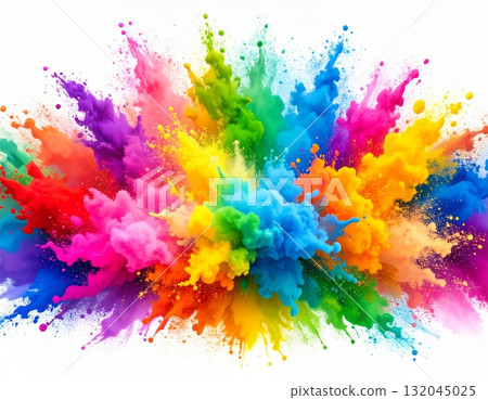 Abstract colorful watercolor paint splash texture design for artistic background illustration Abstract colorful watercolor paint splash texture design for artistic background illustration 132045025