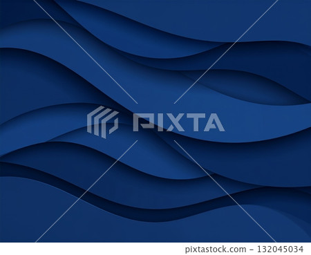Blue artistic wave pattern illustration with a light curve design and digital texture Blue artistic wave pattern illustration with a light curve design and digital texture 132045034