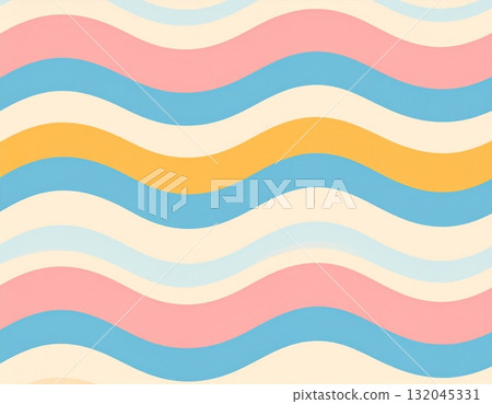 Blue seamless wave pattern vector illustration for fabric texture and abstract wallpaper design 132045331