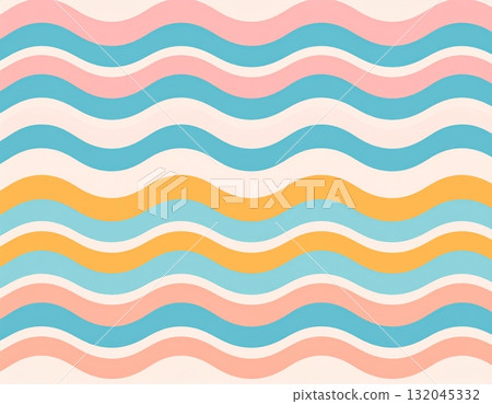 Blue seamless wave pattern vector illustration for fabric texture and abstract wallpaper design Blue seamless wave pattern vector illustration for fabric texture and abstract wallpaper design 132045332