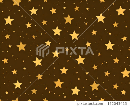 Gold seamless stars and stripes pattern vector illustration for a festive patriotic holiday background design 132045413
