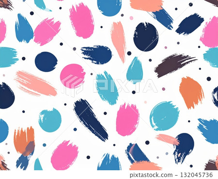 Colorful, fun, and cute seamless pattern vector illustration with hand-drawn birds, flowers, and hands for wallpaper design Colorful, fun, and cute seamless pattern vector illustration with hand-drawn birds, flowers, and hands for wallpaper design 132045736