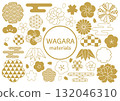 Japanese pattern set: Frequently used materials 132046310