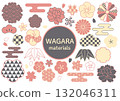 Japanese pattern set: Frequently used materials 132046311