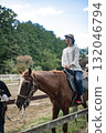 Horseback riding, woman riding, middle-aged, Japanese, horse, hobby, ranch, leisure, 40s 132046794