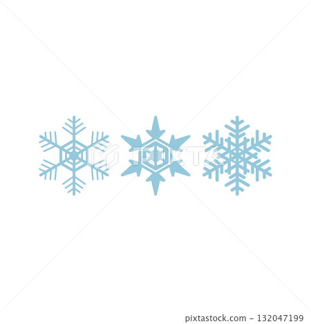 simple snowflake illustration simple snowflake illustration 132047199