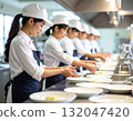 Staff working in the kitchen 132047420