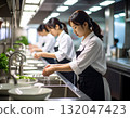 Women washing ingredients 132047423