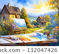 Drawing a landscape image 132047426