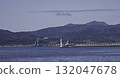 The tranquility of a port town and views across the sea 132047678