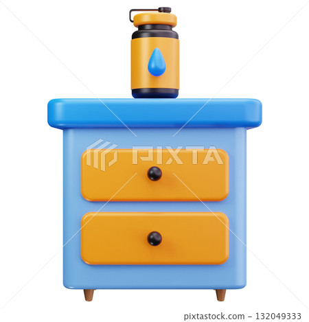 Nightstand with Lamp Nightstand with Lamp 132049333