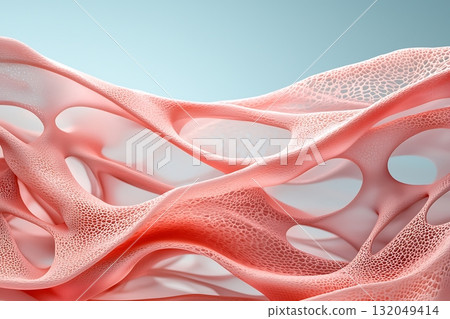 Intricate Abstract Structure of Pink Organic Shapes with Delicate Patterns and Textures Intricate Abstract Structure of Pink Organic Shapes with Delicate Patterns and Textures 132049414