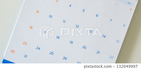 calendar page date background business planning appointment meeting concept 132049997