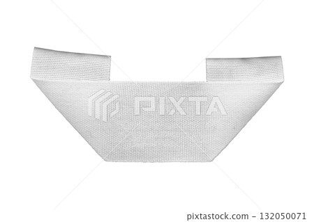 White blank clothing tag label isolated on white background White blank clothing tag label isolated on white background 132050071
