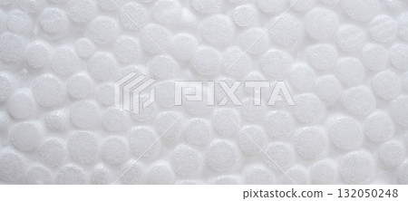 White polystyrene foam texture background 132050248