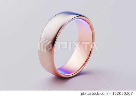 Elegant Smooth Metal Band with Subtle Gradient Reflection and Soft Lighting Effects Elegant Smooth Metal Band with Subtle Gradient Reflection and Soft Lighting Effects 132050267